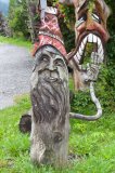 Wooden statue, Zell am See, Salzburg, Austria