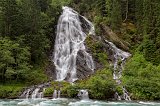 Schleierfall Waterfall, Kals am Grossglockner, Tyrol, Austria
