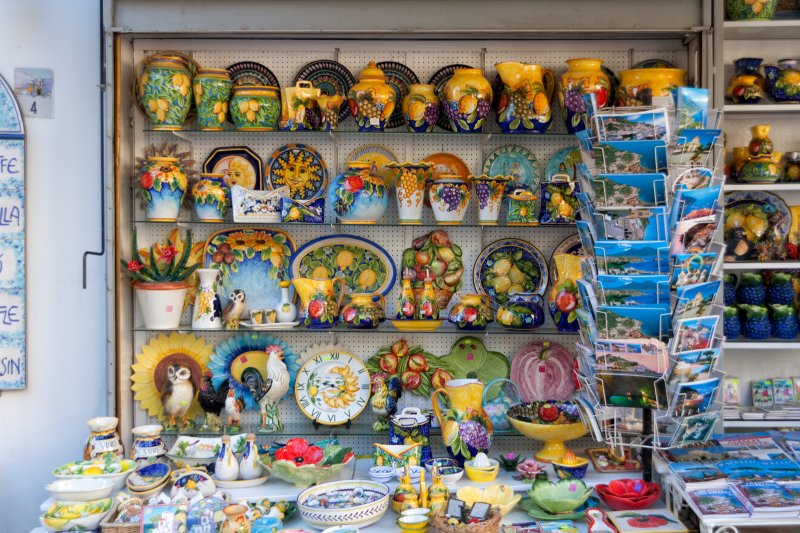 The Amalfi Coast (Campania, Italy) Ceramics shop, Ravello Yair