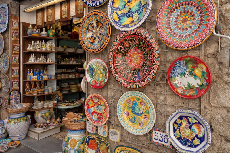 The Amalfi Coast (Campania, Italy) Ceramics shop, Ravello Yair
