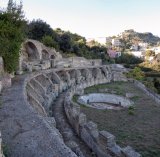 The Teatro Ninfeo (Nymphaeum Theatre) in the Archaeological Park of Baia