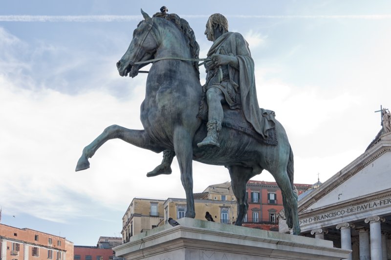 Naples (Napoli), Italy Statue in Piazza del Plebiscito, Naples Yair