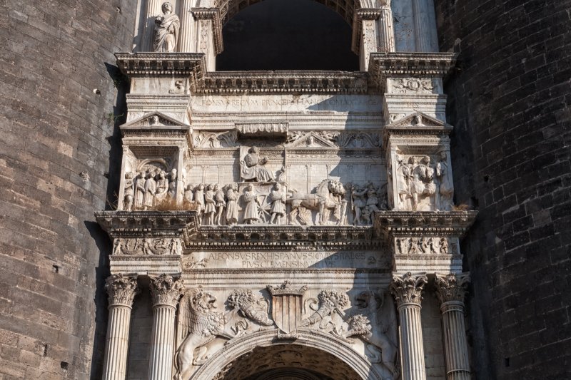 Detail of the Triumphal Arch entrance of Castel Nuovo, Naples | Naples (Napoli), Italy (IMG_1856.jpg)