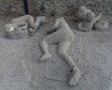 Plaster casts at the Garden of the Fugitives, Pompeii