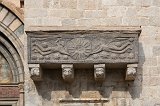 Detail of the Collegiate Church of Sant Feliu, Girona, Catalonia