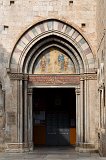 Entrance to the Collegiate Church of Sant Feliu, Girona, Catalonia