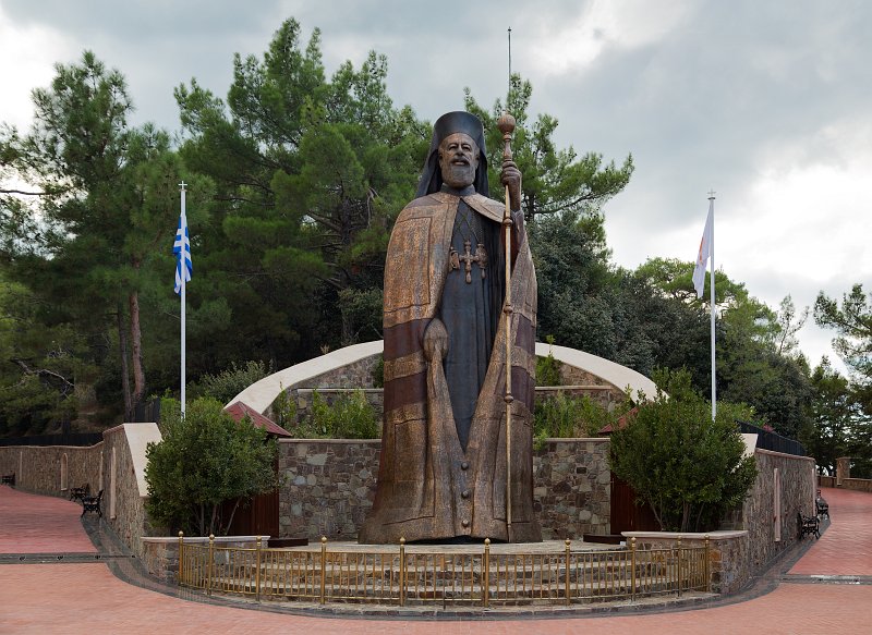 Cyprus Center Statue of Makarios III, Mount Throni, Cyprus Yair