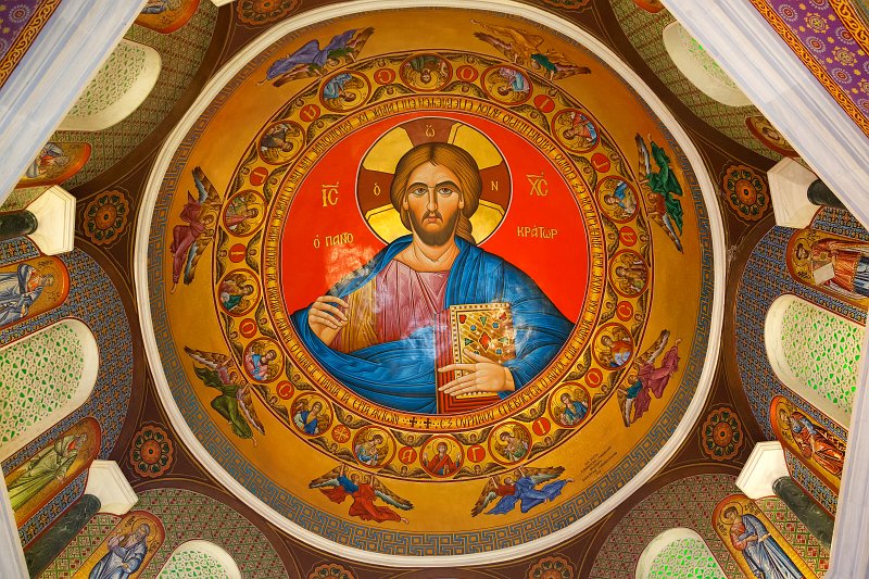 Ceiling of Orthodox Church, Mount Throni, Cyprus | Cyprus - Center (IMG_2302.jpg)