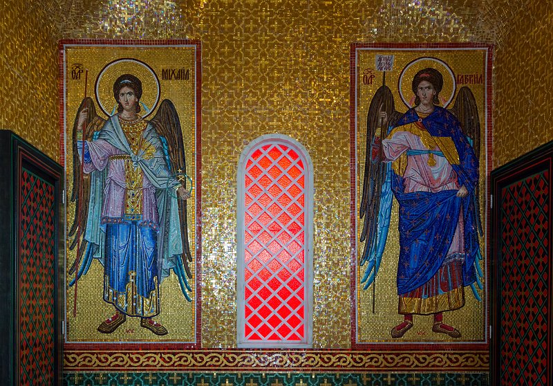 Mosaics of Archangels Michael and Gabriel, Orthodox Church, Mount Throni, Cyprus | Cyprus - Center (IMG_2307.jpg)