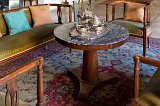 Tea Set on Table at Reception Hall, The Hadjigeorgakis Kornesios Mansion, Nicosia, Cyprus