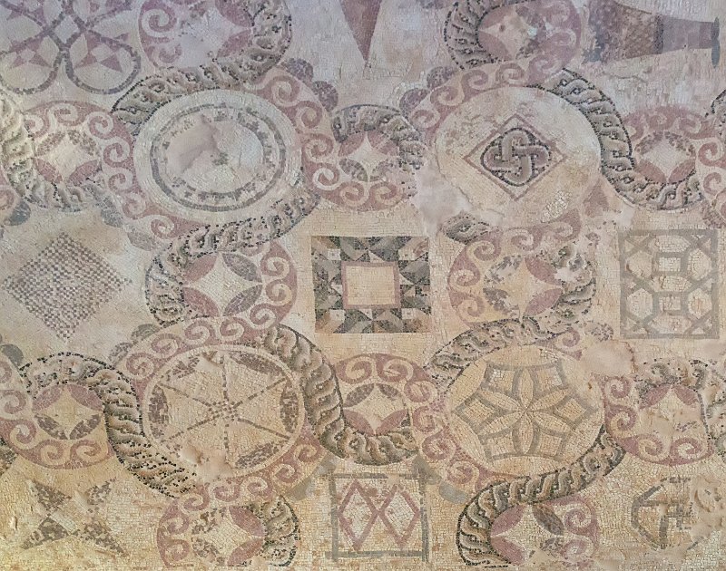 Geometric Mosaic, House of Dionysos, Paphos Archaeological Park, Cyprus | Cyprus - Paphos (IMG_2556.jpg)