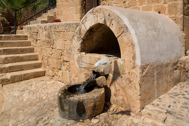 Fresh Water Well Running Through a Wild Boar Statue, Ayia Napa Monastery, Cyprus | Cyprus - Southeast (IMG_2656.jpg)