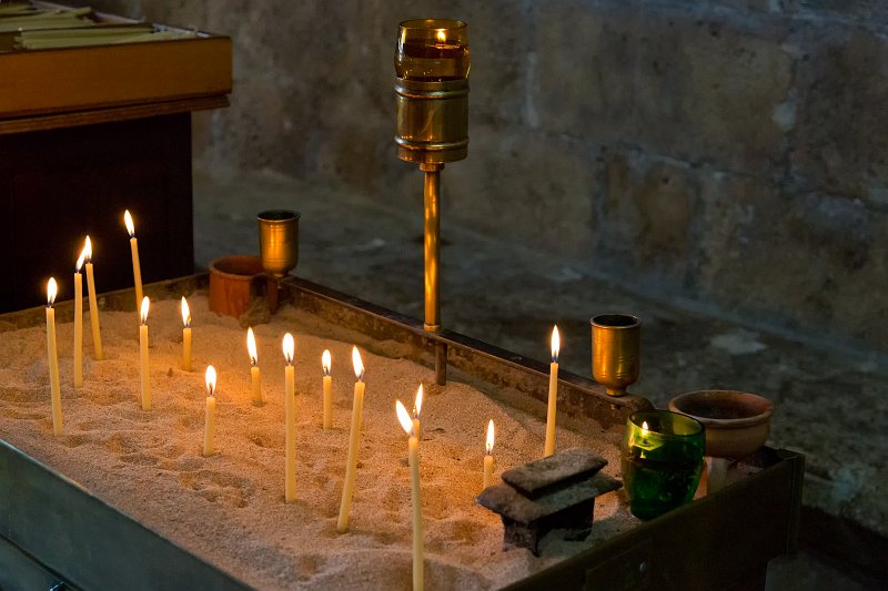 Candles Inside the Church, Ayia Napa Monastery, Cyprus | Cyprus - Southeast (IMG_2662.jpg)