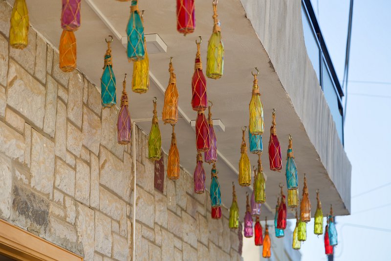 Colorful Bottles on Ceiling, Bellapais, Cyprus | Cyprus - North (IMG_2817.jpg)