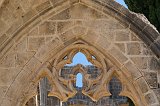 Decorated Arch in the Cloister Garden, Bellapais Abbey, Bellapais, Cyprus