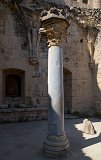 Decorated Column, Bellapais Abbey, Bellapais, Cyprus