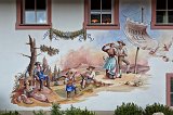 Wall painting, Saltria, Alpe di Siusi (Seiser Alm), South Tyrol, Italy