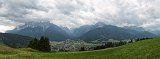 Panoramic view of Dobbiaco, South Tyrol, Italy
