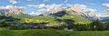 Panoramic view of Cortina d'Ampezzo, Belluno, Italy