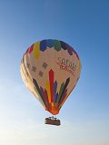 Colorful Balloon in Flight, Luxor, Egypt