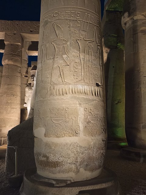 Column at Court of Ramesses II, Luxor Temple | Luxor Temple, Egypt (20230218_191052.jpg)