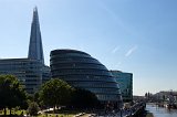 London City Hall and The Shard as seen from Tower Bridge