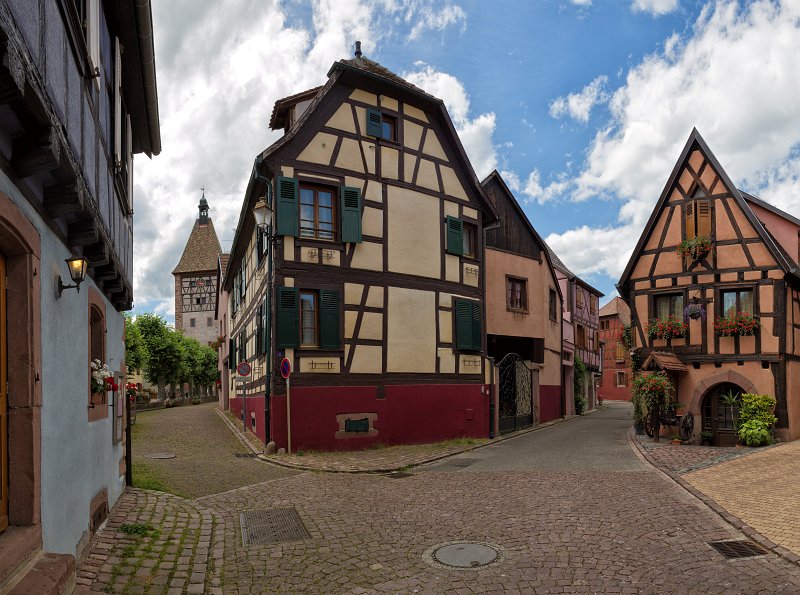 Typical Alsatian Houses, Bergheim, Alsace, France | Bergheim - Alsace, France (IMG_3345_46_47_48_49.jpg)