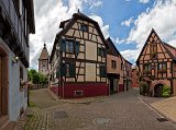 Typical Alsatian Houses, Bergheim, Alsace, France