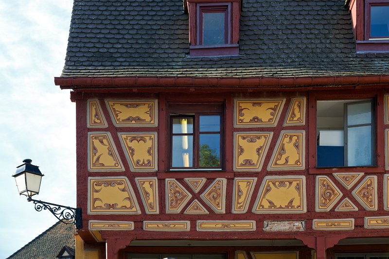 Windows and Decorated Wall, Colmar, Alsace, France | Colmar Old Town - Alsace, France (IMG_2510.jpg)