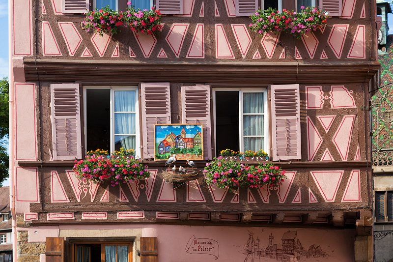 Windows of House of the Pilgrim, Colmar, Alsace, France | Colmar Old Town - Alsace, France (IMG_2531.jpg)