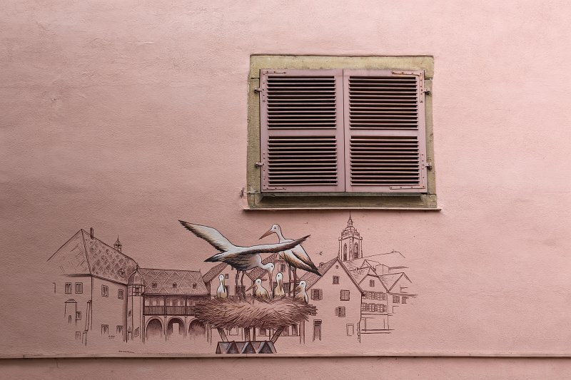 Mural and Window, Colmar, Alsace, France | Colmar Old Town - Alsace, France (IMG_2744.jpg)