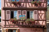 Windows of House of the Pilgrim, Colmar, Alsace, France
