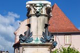 Details of the Roesselmann Fountain, Colmar, Alsace, France