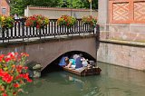 Flat-Bottomed Boat under the Bridge, Colmar, Alsace, France