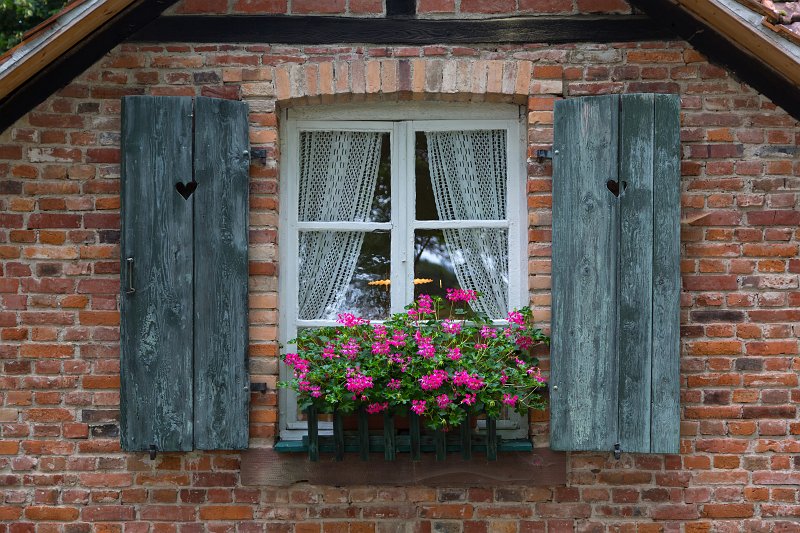 Window and Flowers, Open Air Museum of Alsace, Ungersheim, France | Open Air Museum of Alsace - Ungersheim, France (IMG_4330.jpg)