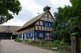 Storks on a Half-Timbered House, Open Air Museum of Alsace, Ungersheim, France