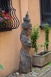 Wooden Sculpture, Eguisheim, Alsace, France
