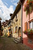 Typical Street, Eguisheim, Alsace, France