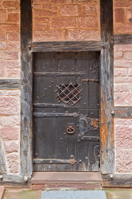 Old Wooden Door, Haut-Koenigsbourg Castle, Orschwiller, Alsace, France | Haut-Koenigsbourg Castle - Alsace, France (IMG_3020.jpg)