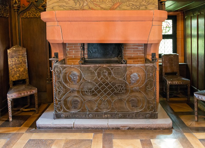 Fireplace and Chimney in the Kaiser Room, Haut-Koenigsbourg Castle | Haut-Koenigsbourg Castle - Alsace, France (IMG_3050.jpg)