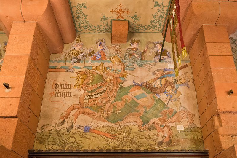 Fresco at the Kaiser’s Room, Haut-Koenigsbourg Castle, Orschwiller, France | Haut-Koenigsbourg Castle - Alsace, France (IMG_3053.jpg)