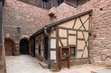 Lower Courtyard, Haut-Koenigsbourg Castle, Orschwiller, Alsace, France