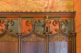 Wall Decorations at the Kaiser’s Room, Haut-Koenigsbourg Castle, Orschwiller, France