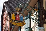 Sign of "The Three Kings" Pub, Ribeauvillé, Alsace, France