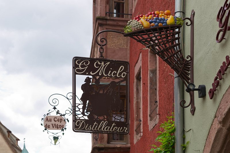 Sign of a Wine Store, Riquewihr, Alsace, France | Riquewihr - Alsace, France (IMG_3550.jpg)