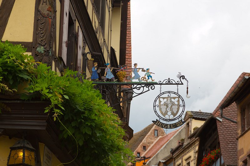 Sign of Hugel Winery, Riquewihr, Alsace, France | Riquewihr - Alsace, France (IMG_3567.jpg)