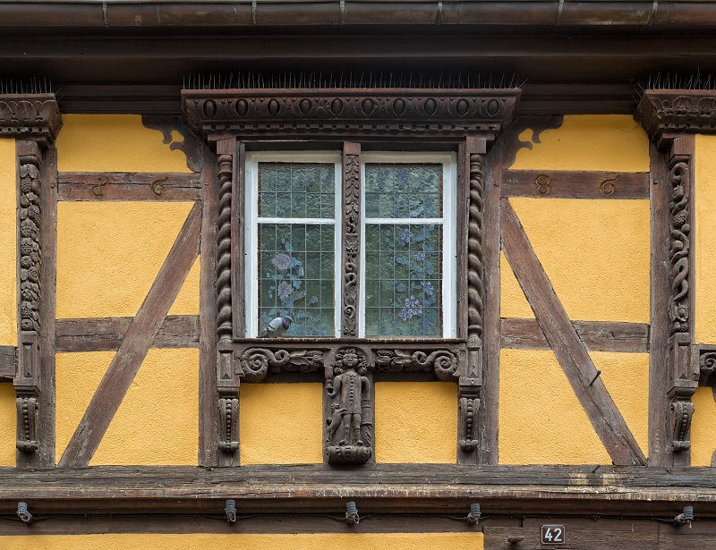 Window of the Gourmet's House (à l’étoile), Riquewihr, Alsace, France | Riquewihr - Alsace, France (IMG_3603.jpg)