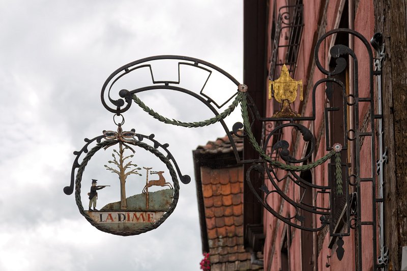 Sign of a Local Restaurant, Riquewihr, Alsace, France | Riquewihr - Alsace, France (IMG_3623.jpg)