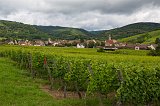 Riquewihr and Surrounding Vineyards, Alsace, France