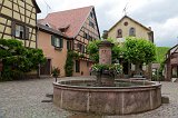 Fountain, Riquewihr, Alsace, France